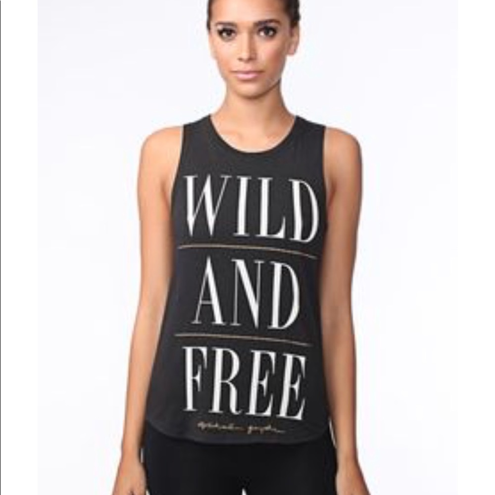 NWOT Spiritual Gangster Varsity Muscle Tank